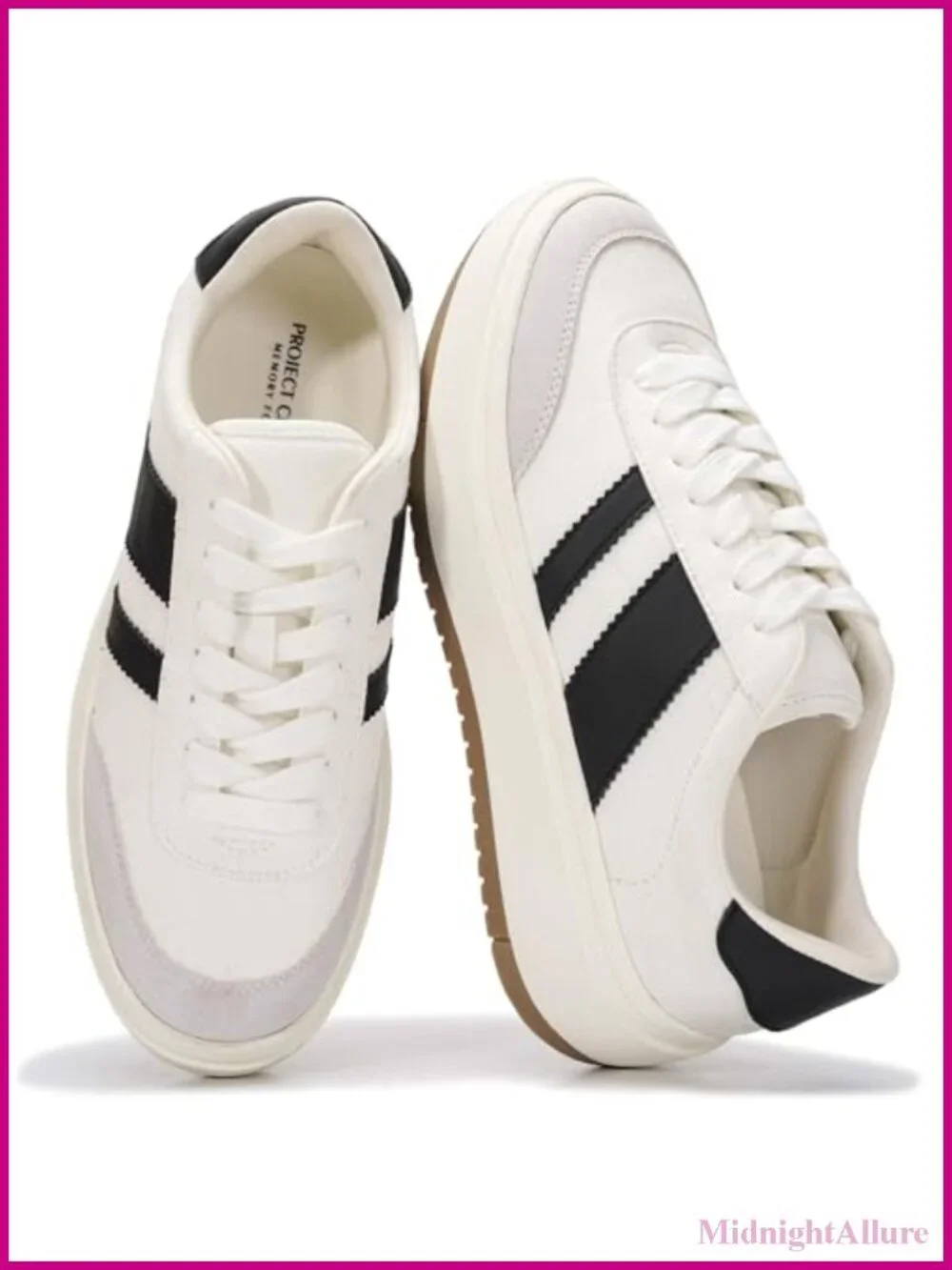 Women's Platform Sneakers Fashion Casual Lace-Up Low Top Running Shoes